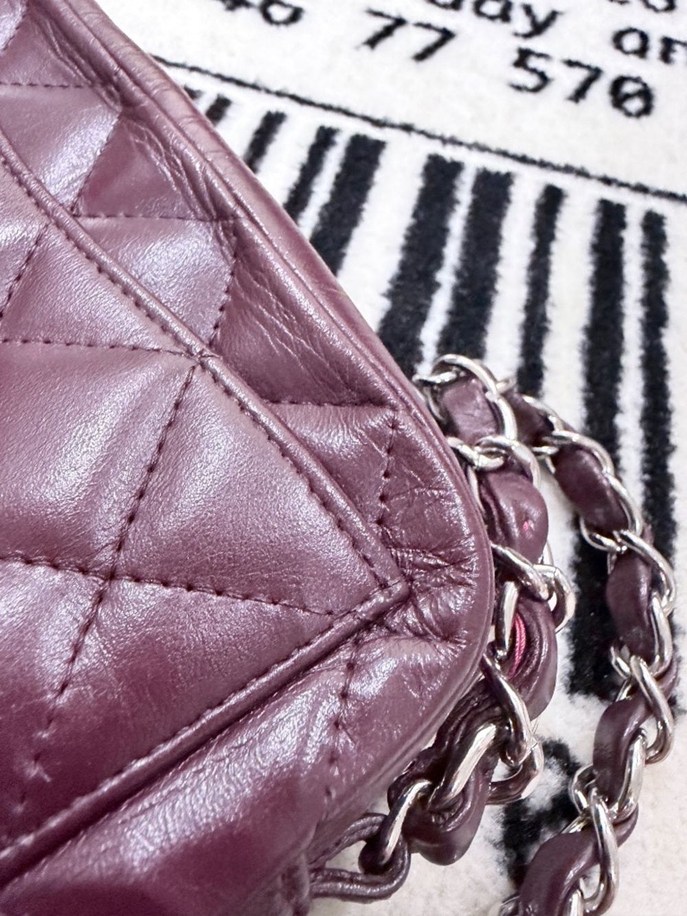 Vintage Chanel Camera Bag in a Rich Burgundy Quilted Lambskin Shoulder Bag - Picture 14 of 14